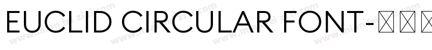 EUCLID CIRCULAR FONT字体转换